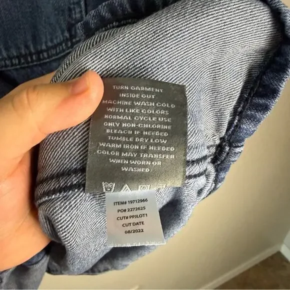 Torrid Tencel Chore Jacket 2X 19712966 Denim Jacket Jean Jacket - Picture 13 of 15